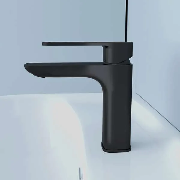 Смеситель для раковины IDDIS Slide черный SLIBL00i01