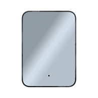Зеркало Shape Soft (500х1000х30) прямоугольник черный К01 LED датчик