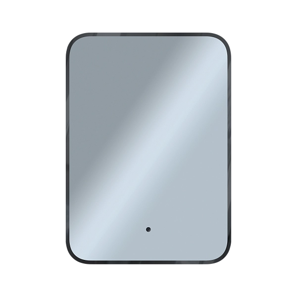 Зеркало Shape Soft (500х1000х30) прямоугольник черный К01 LED датчик