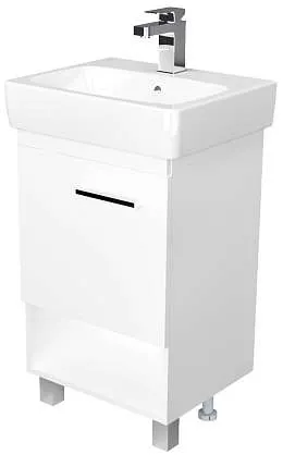 Тумба под раковину Tera 50Н 1д. Белый глянец