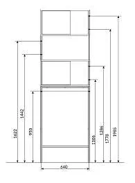 Шкаф ГРАНЖ ЛОФТ/GRUNGE LOFT 200*66 дуб вотан