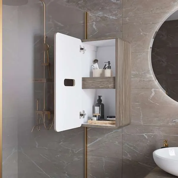 Пенал Vortex 700х350х300П 1д орех каньон коньяк/латте фактурный