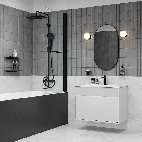 Смеситель для раковины IDDIS Parker, матовый черный, PARBL00i01