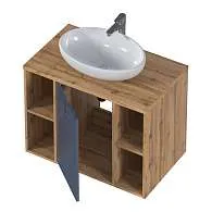 Тумба УТА/Uta 80П 1Д Шарли синий