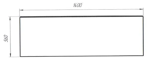 Панель ФЛЭТ/FLAT 1400 фронт