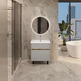 Тумба под раковину Mona 80Н (800х870х453) 2я агатовый серый