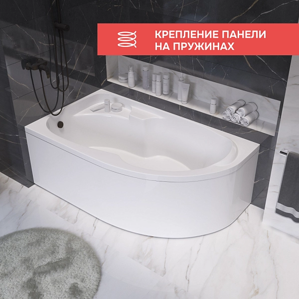 Ванна DIANA 160x100 L Комплект Премиум