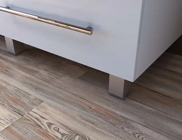 Тумба под раковину Соната 58Н 3в.я. белый глянец