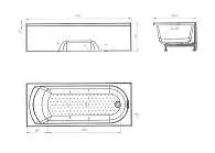 Ванна ЛИЛИ/LILY 1700х700