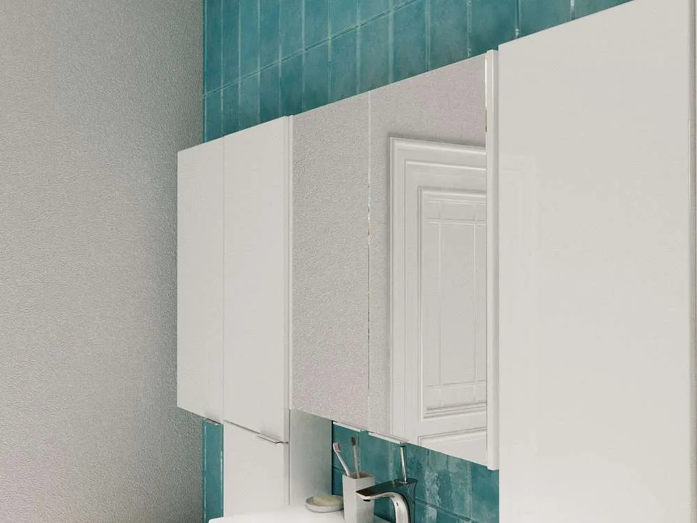 Зеркальный шкаф Gaula 60 2д.White