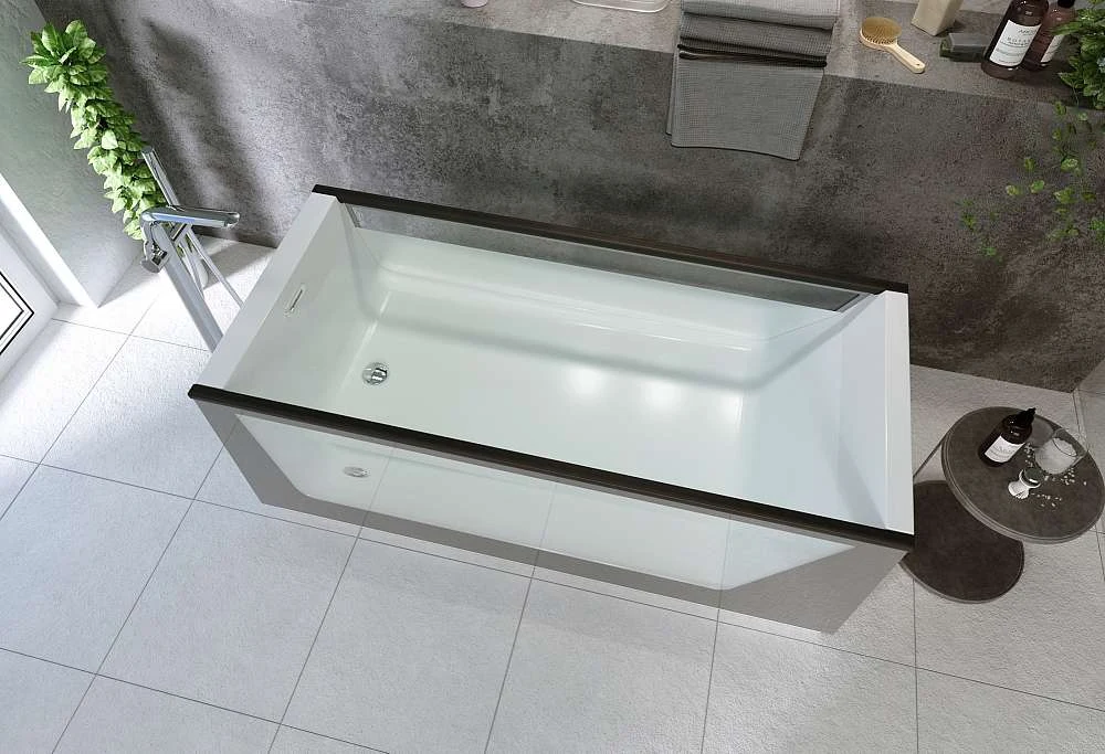 Ванна NEO 1700х750 GLASSх2 серый