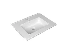 Раковина Квадро 61 (610х460х155) керамика мебельная