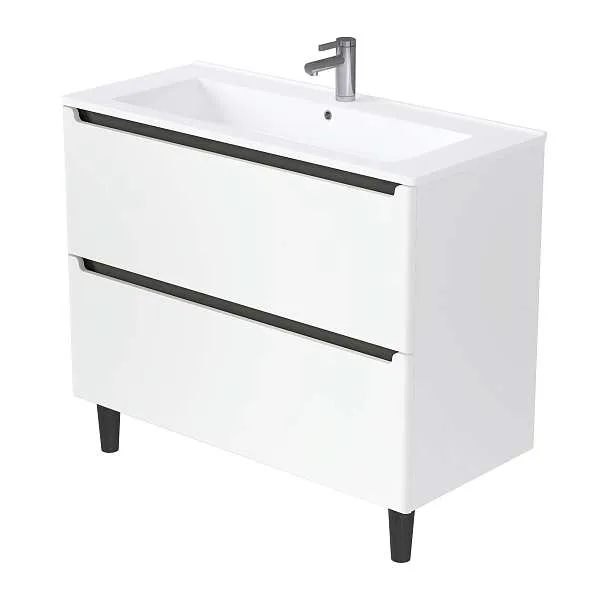 Тумба под раковину КОДА/Coda 65Н (650х887х471) 2я перламутр белый