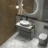 Столешница из керамогранита ЛОФТ/LOFT 80, светло-серый МА01 Nat