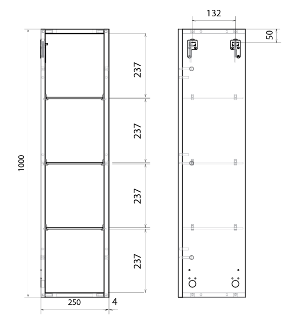 Пенал Cube 25П Белый глянец