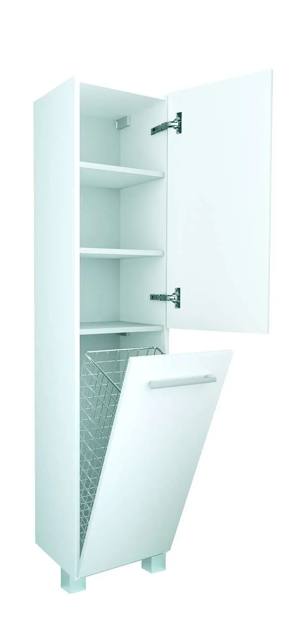 Пенал Соната 35Н 2д.б/к белый глянец R