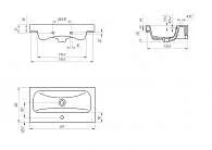Раковина CERSANIT MODUO 60 SLIM S-UM-MOD60SL/1