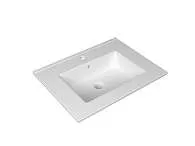 Раковина Квадро 61 (610х460х155) керамика мебельная