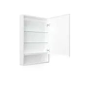 Зеркало-шкаф Mira 60 Белый глянец