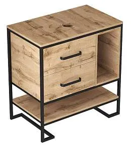 Тумба со столешницей Grunge Loft 80Н 2я/2п Дуб вотан