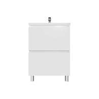 Тумба АРИС 1/Aris 60Н 2я. белый глянец