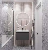 Тумба Aris mini 60П (600х440х450) 1я антрацит/монолит дарк раковина