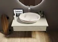 Тумба со столешницей GRUNGE LOFT 100П 1в.я Бетон светлый