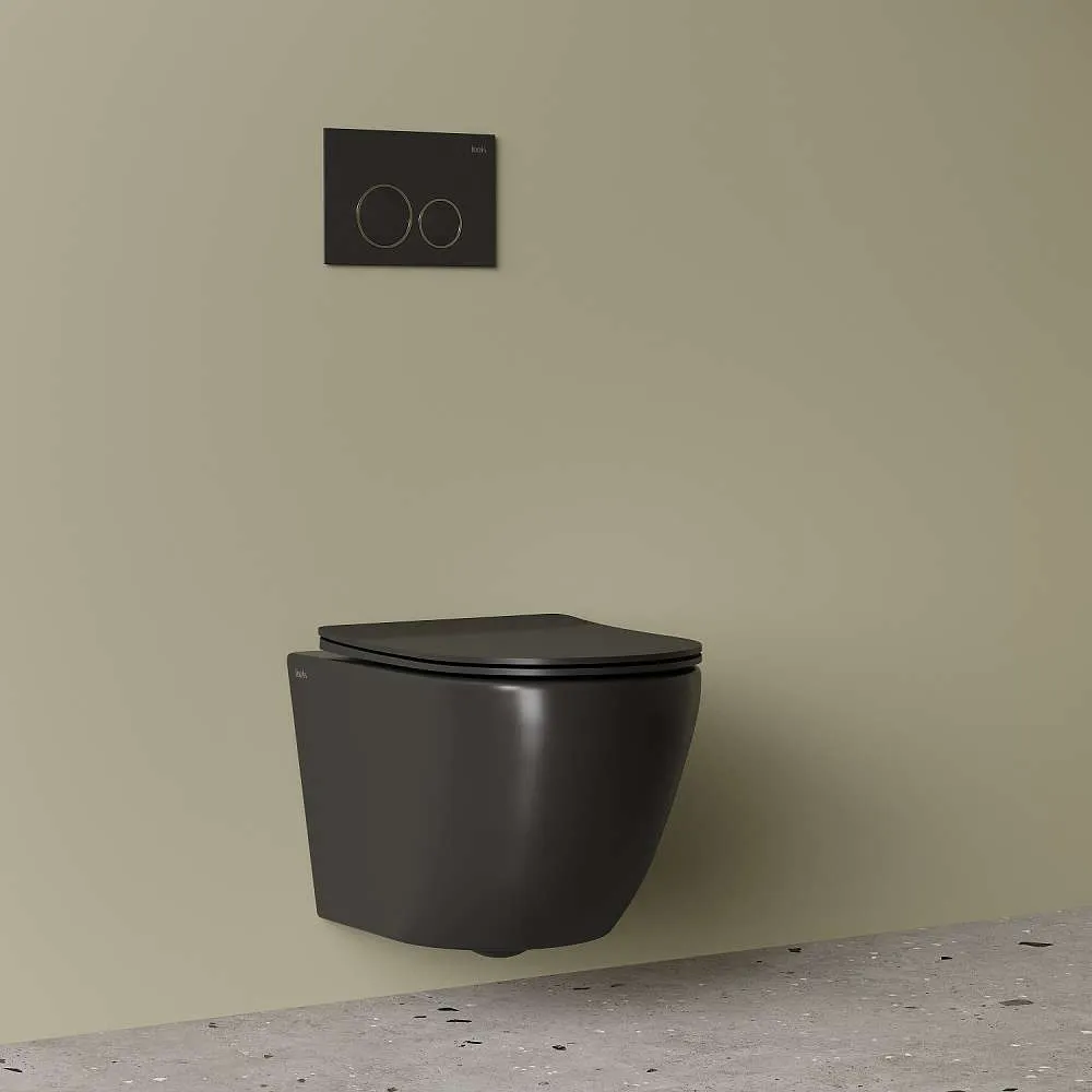 Унитаз подвесной IDDIS безободковый Blanco черный матовый BLAR3BMi25