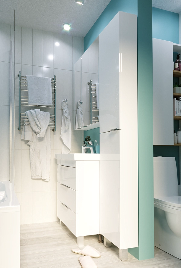 Тумба под раковину ГАУЛА/Gaula 80Н 3я белый