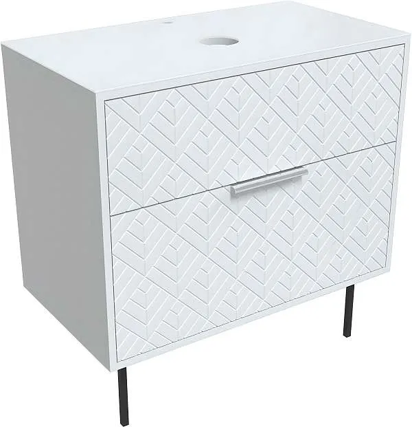 Тумба со столешницей ВЕЛЕС/Forest 80Н 2я белый