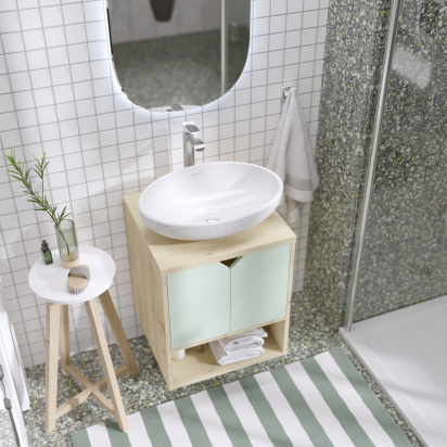 Тумба Delta 50П 2Д Мята софт