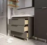 Тумба под раковину ГАУЛА/Gaula 60Н 3я черный