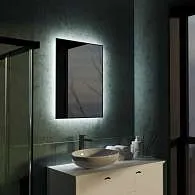 Зеркало Shape Strict (700х900х30) прямоугольник черный К01 LED датчик
