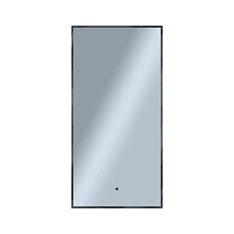Зеркало Shape Strict (500х1000х30) прямоугольник черный К01 LED датчик