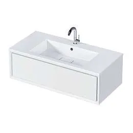 Тумба под раковину МИЛАККО/Milacco 100П (994х300х476) 1я белый (верх)