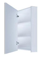 Зеркало-шкаф угловой Penta 43П 1д. белый глянец