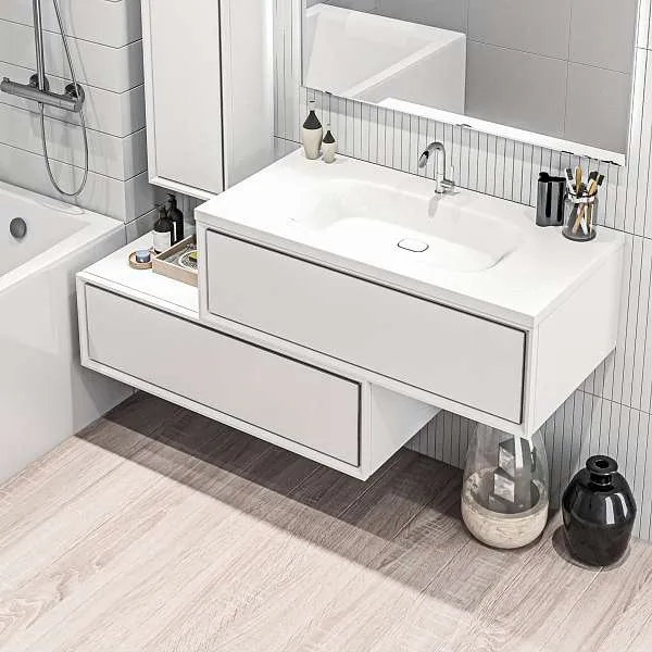 Тумба Milacco 100П 1в.я. Pure White (низ)