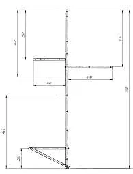 Рама разборная ЭРГОНОМИКА/ERGONOMIKA 1580-1750