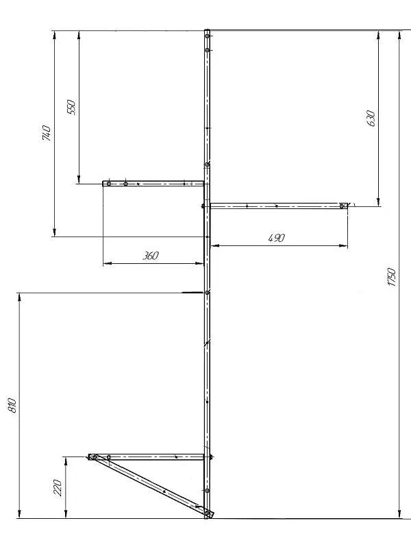 Рама разборная ЭРГОНОМИКА/ERGONOMIKA 1580-1750