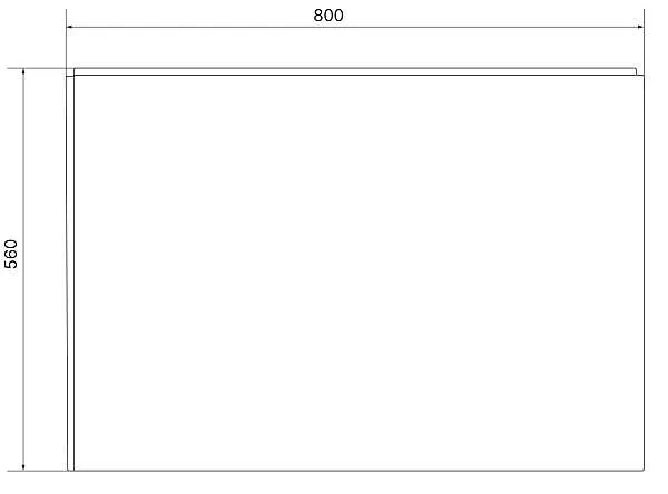 Панель ФЛЭТ/FLAT 800 R бок