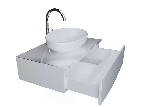 Тумба со столешницей НЕГА/Nega 60П 1в.я. белый