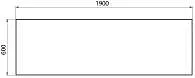 Панель ФЛЭТ/FLAT ЭСМА 1900 фронт МГ