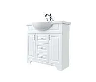 Тумба под раковину ПРОВАНС 105Н 2в.я. 2д. белый глянец