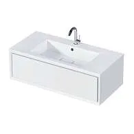 Тумба под раковину МИЛАККО/Milacco 100П (994х300х476) 1я белый (верх)