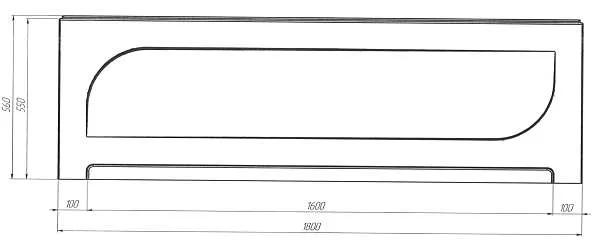 Панель ДАНАЯ/DANAYA 1800х800 фронт