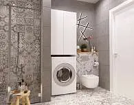 Шкаф ЭЛЕГАНТ/Wall 67 2д белый глянец