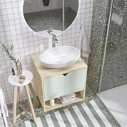 Тумба ДЕЛЬТА/Delta 60П 2Д Мята софт