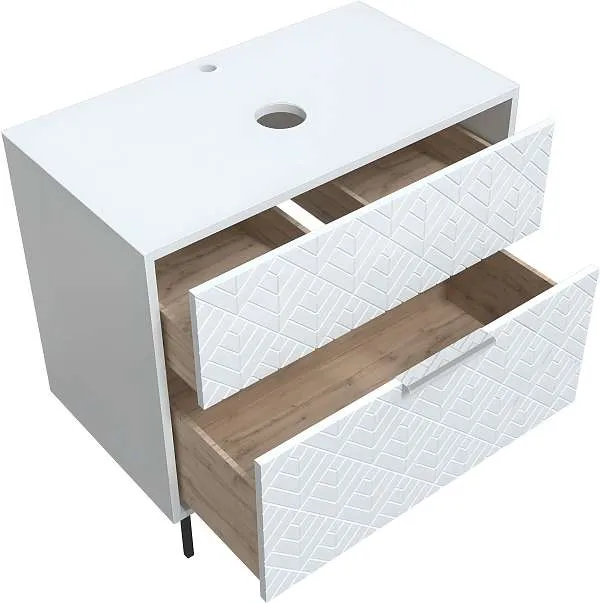 Тумба со столешницей ВЕЛЕС/Forest 80Н 2я белый