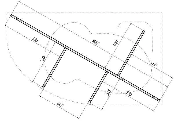 Рама разборная ДИАНА/DIANA 1500х900