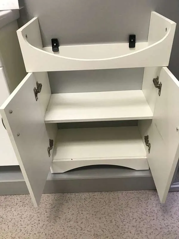 Тумба Уют 50Н 2д. белая